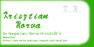 krisztian morva business card